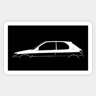 Peugeot 306 Le Mans Silhouette Magnet